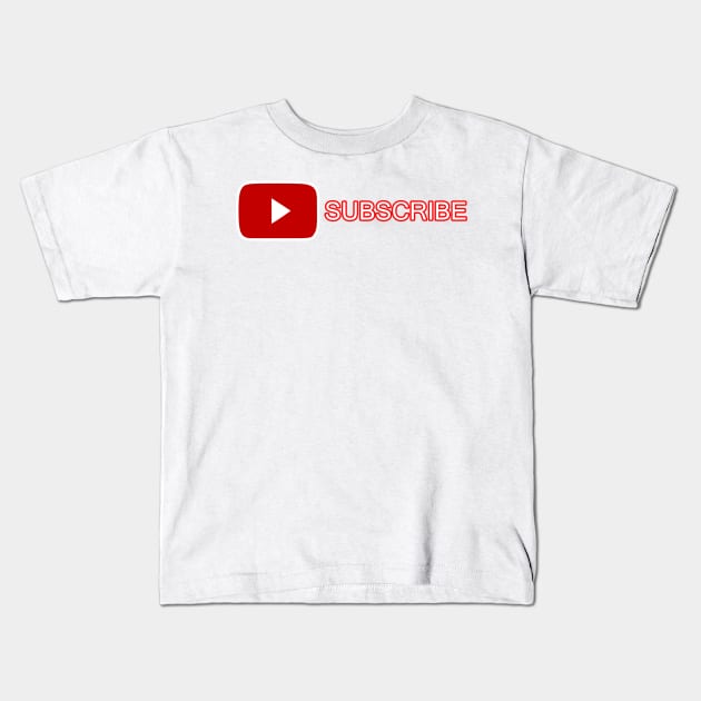 Subscribe Kids T-Shirt by charlescheshire